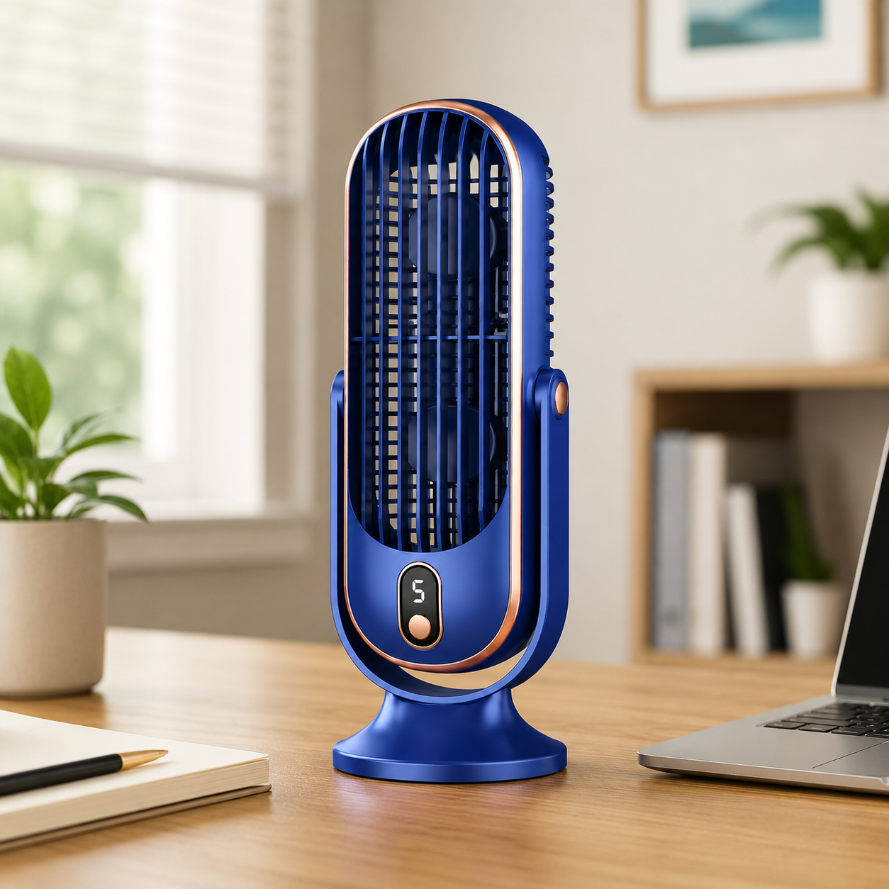 Handheld Battery-Powered Fan – USB Rechargeable Portable Personal Cooler