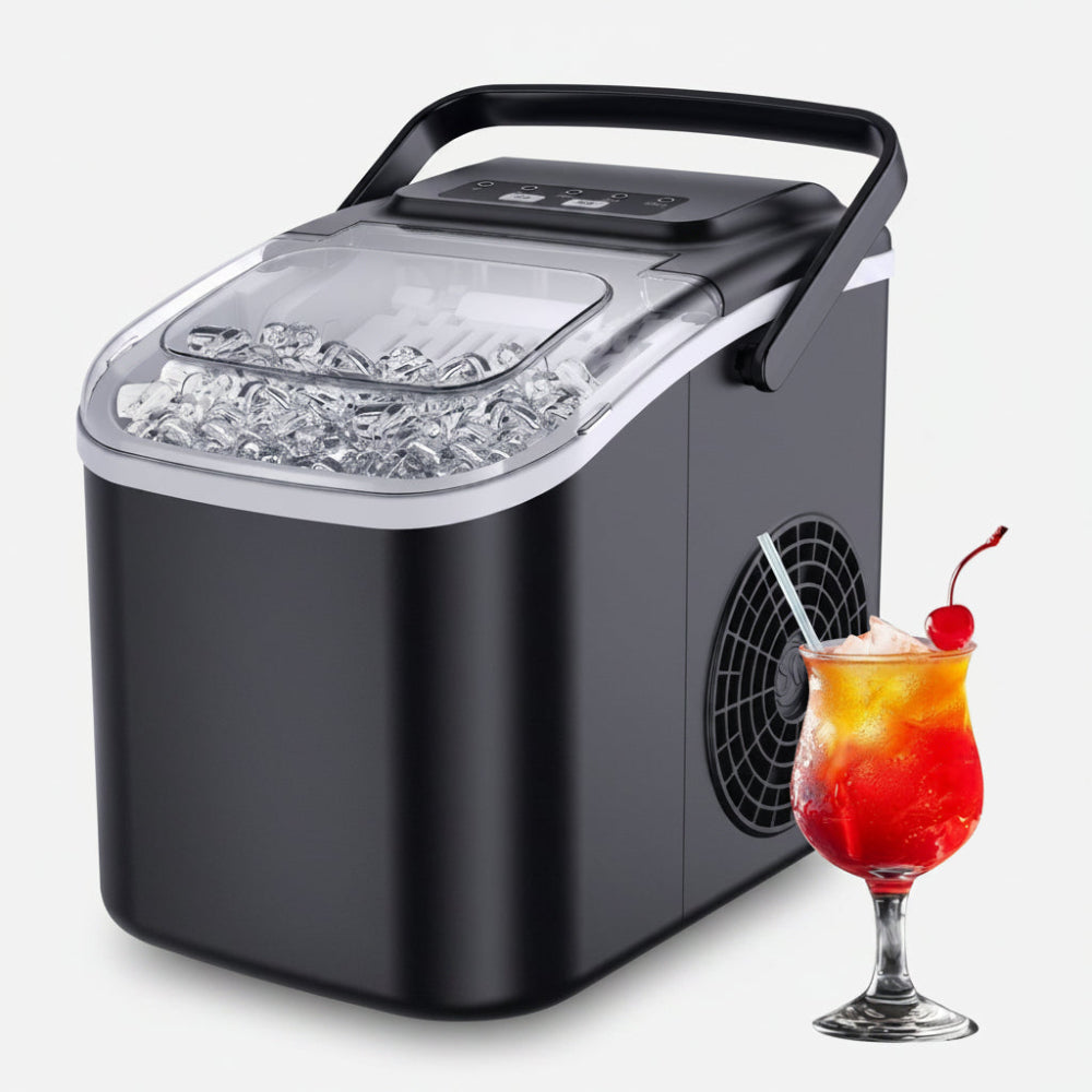 Countertop Ice Maker - Compact Portable Bullet Ice Machine for Home & Outdoors