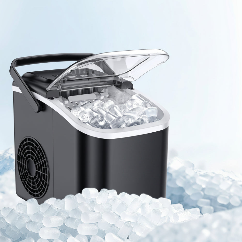Countertop Ice Maker - Compact Portable Bullet Ice Machine for Home & Outdoors