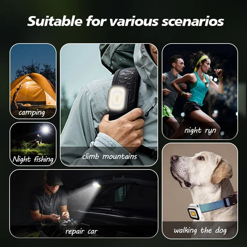 Waterproof Clip-on LED Lamp for Camping and Outdoor Activities