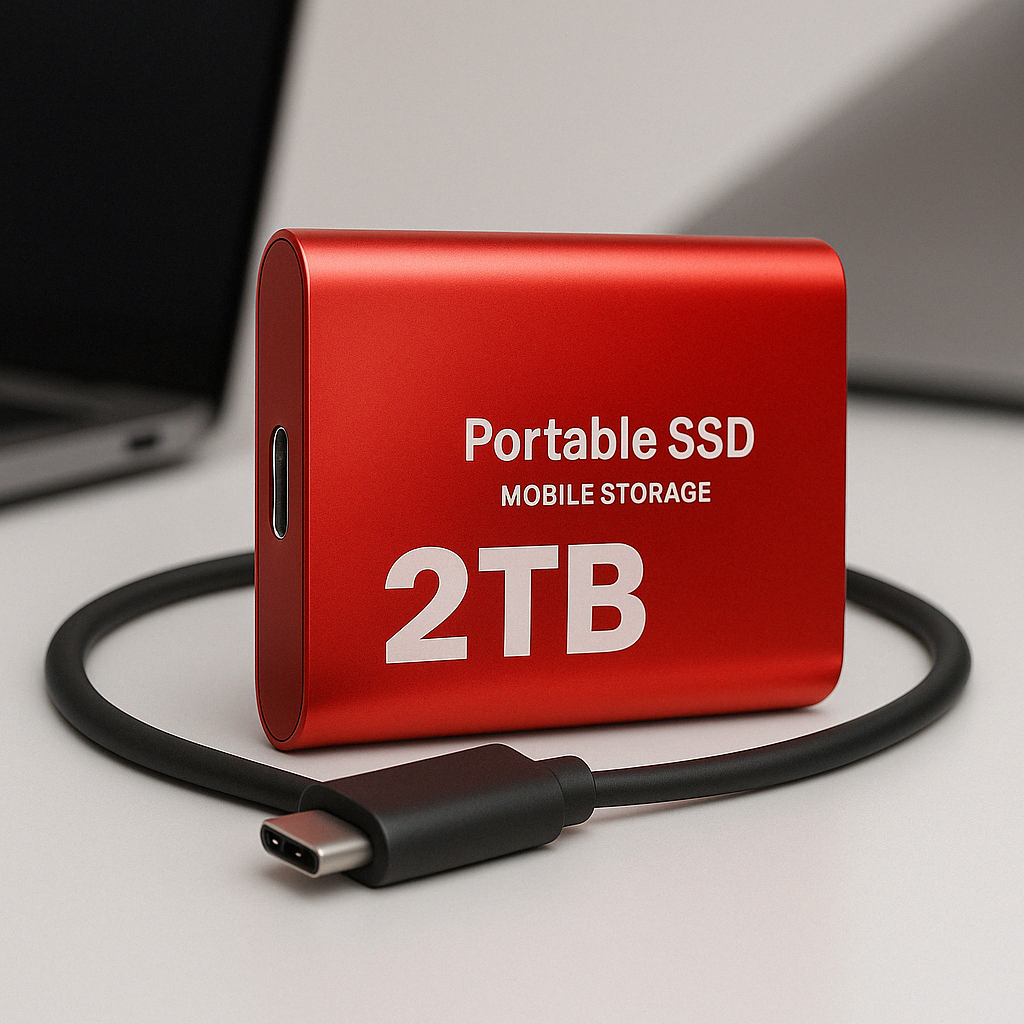 2TB Portable Solid State Drive | 1050 MB/s | USB-C & USB 3.1 Compatible