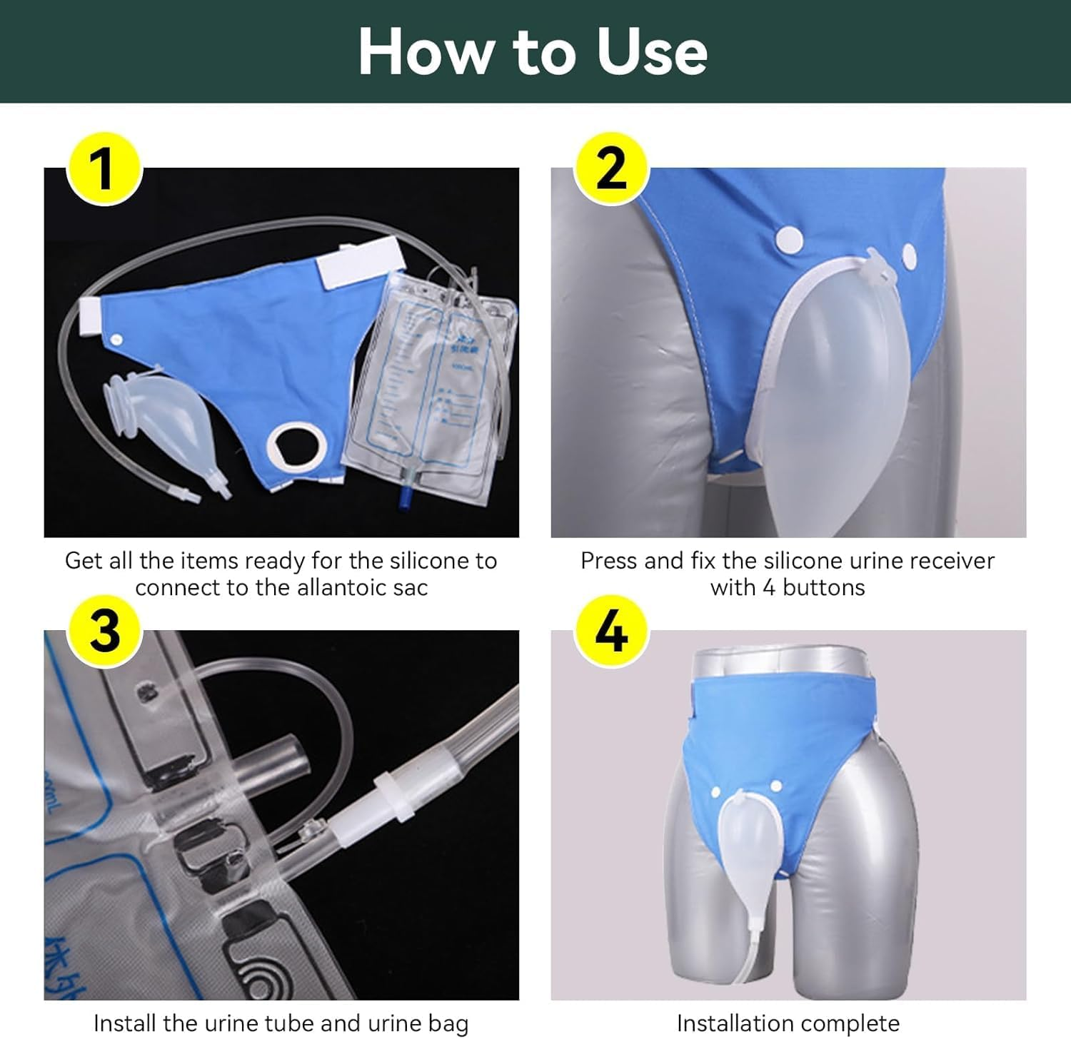 Hands-Free Portable Urine Collection Bag with Comfortable Waist Design