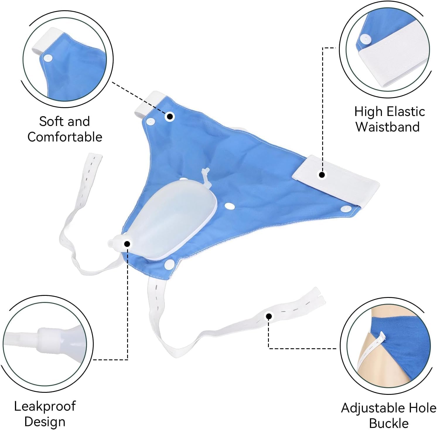 Hands-Free Portable Urine Collection Bag with Comfortable Waist Design