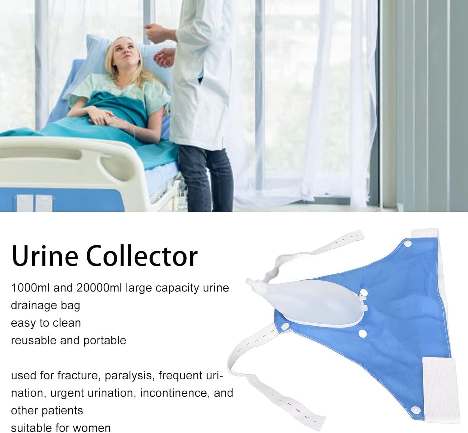 Hands-Free Portable Urine Collection Bag with Comfortable Waist Design