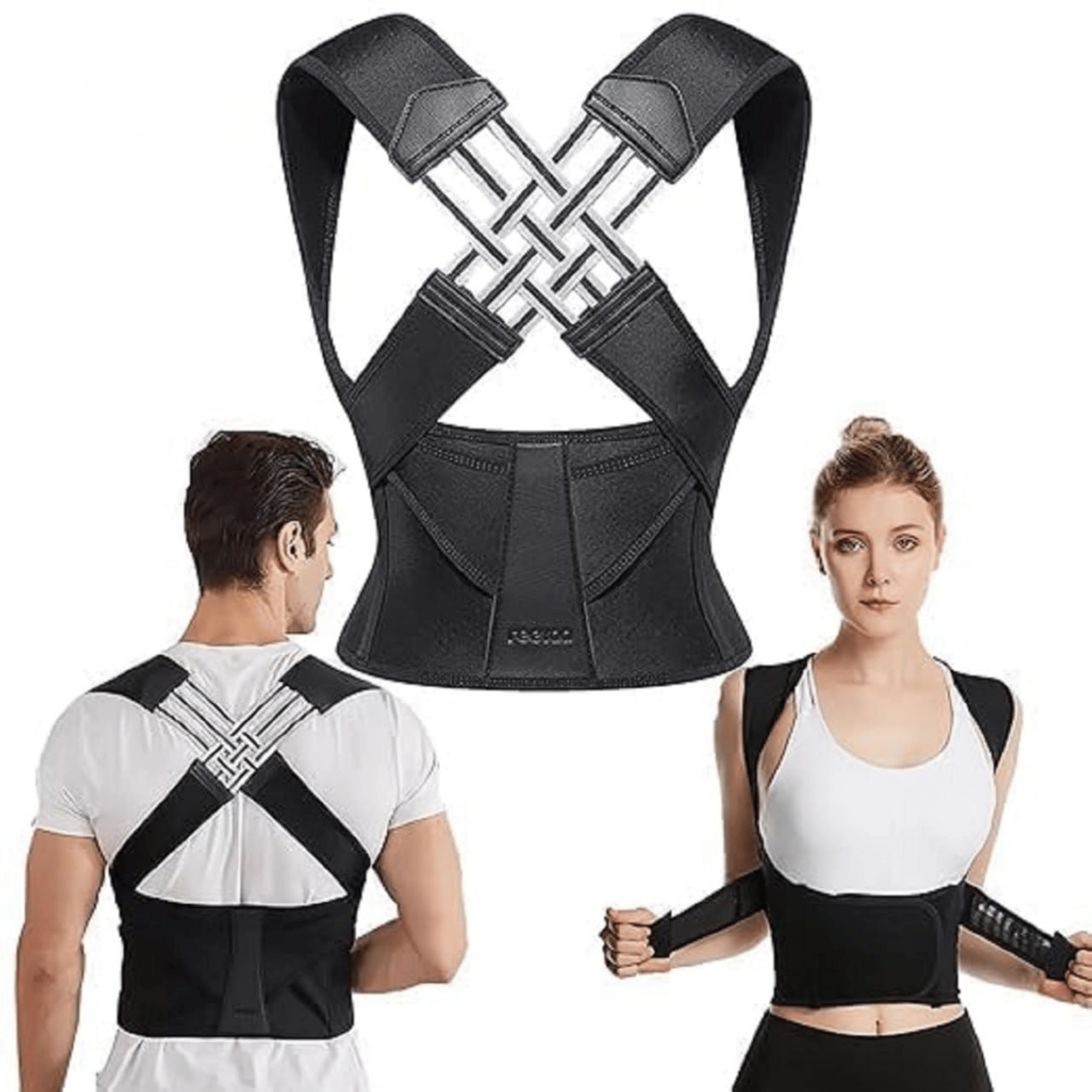 Comfort-Fit Adjustable Back Support for Enhanced Posture