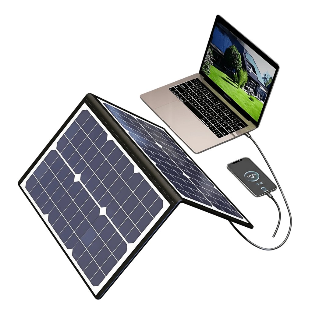 EcoCharge 1000W Portable Solar Panel with Multi-Port Charging