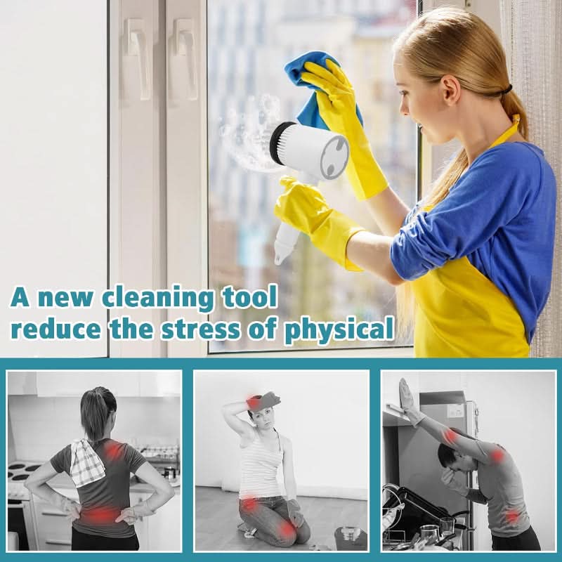 SqueakyClean Electric Brush with Interchangeable Heads