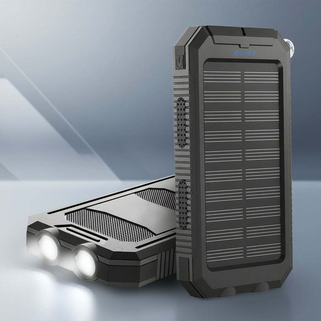 Rugged 20000mAh Solar Charger: Waterproof Power for Adventures