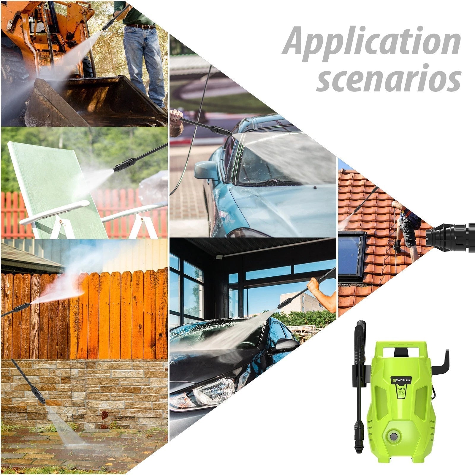 2300W High-Pressure Cleaner with 200 Bar, 7m Hose & Adjustable Nozzle