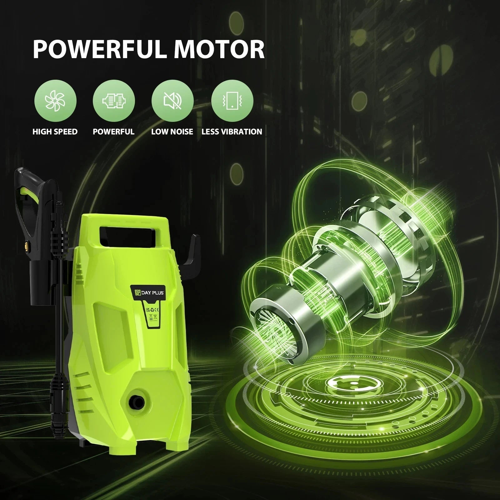 2300W High-Pressure Cleaner with 200 Bar, 7m Hose & Adjustable Nozzle