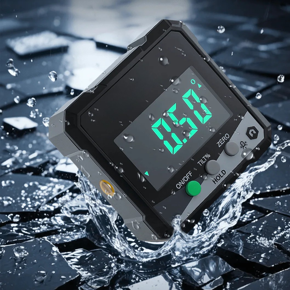 Laser Leveling Tool with Magnetic Base and LCD Screen for Easy Angle Measurement