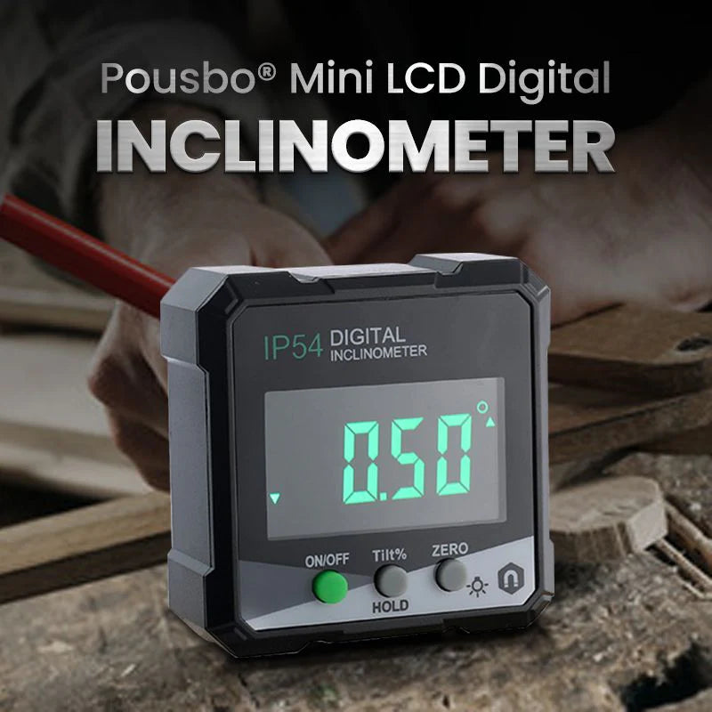 Laser Leveling Tool with Magnetic Base and LCD Screen for Easy Angle Measurement