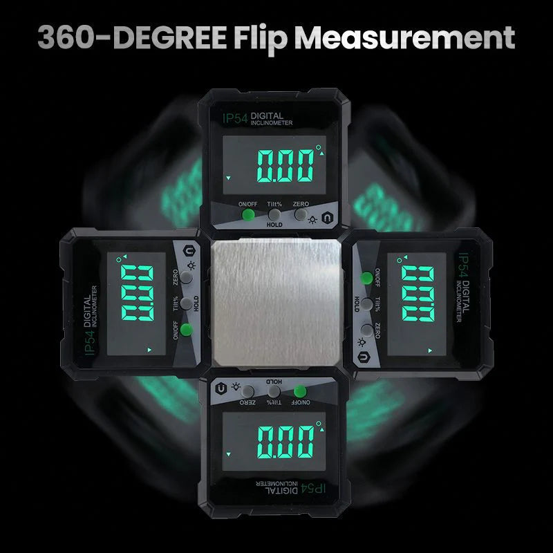 Laser Leveling Tool with Magnetic Base and LCD Screen for Easy Angle Measurement