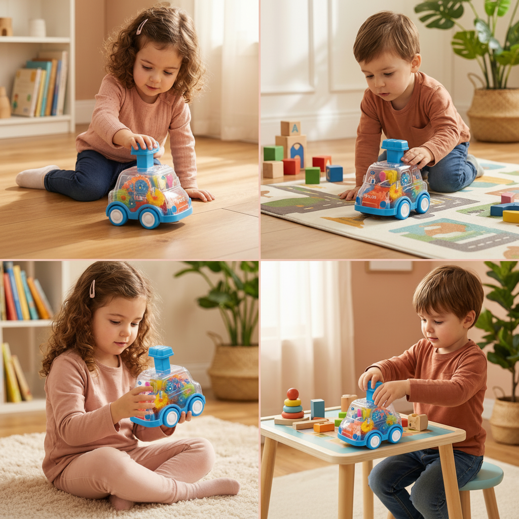 Vibrant Push & Zoom Cars: A Fun Learning Experience for Kids