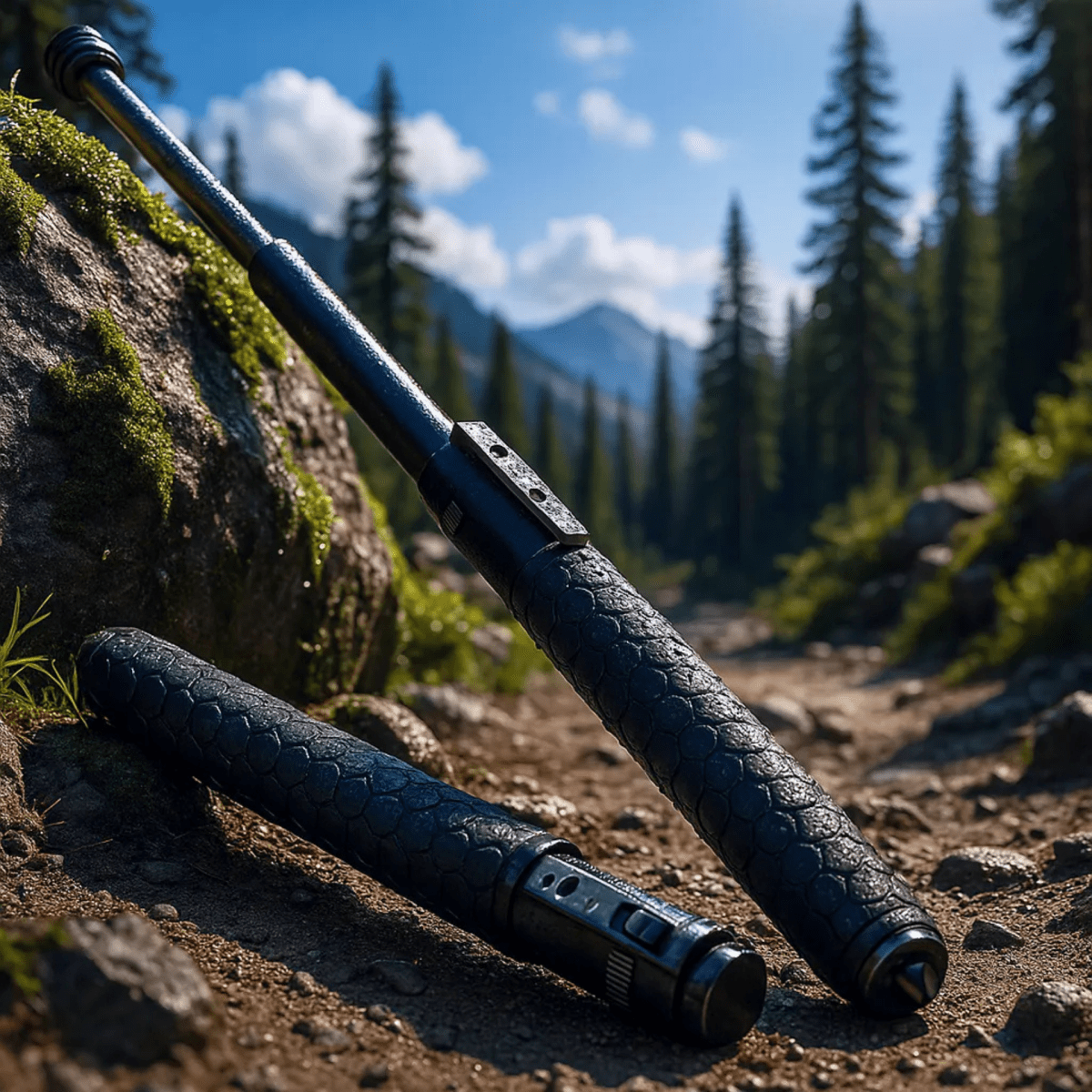 AdventureReady Adjustable Trekking Pole with Lightweight Steel Design