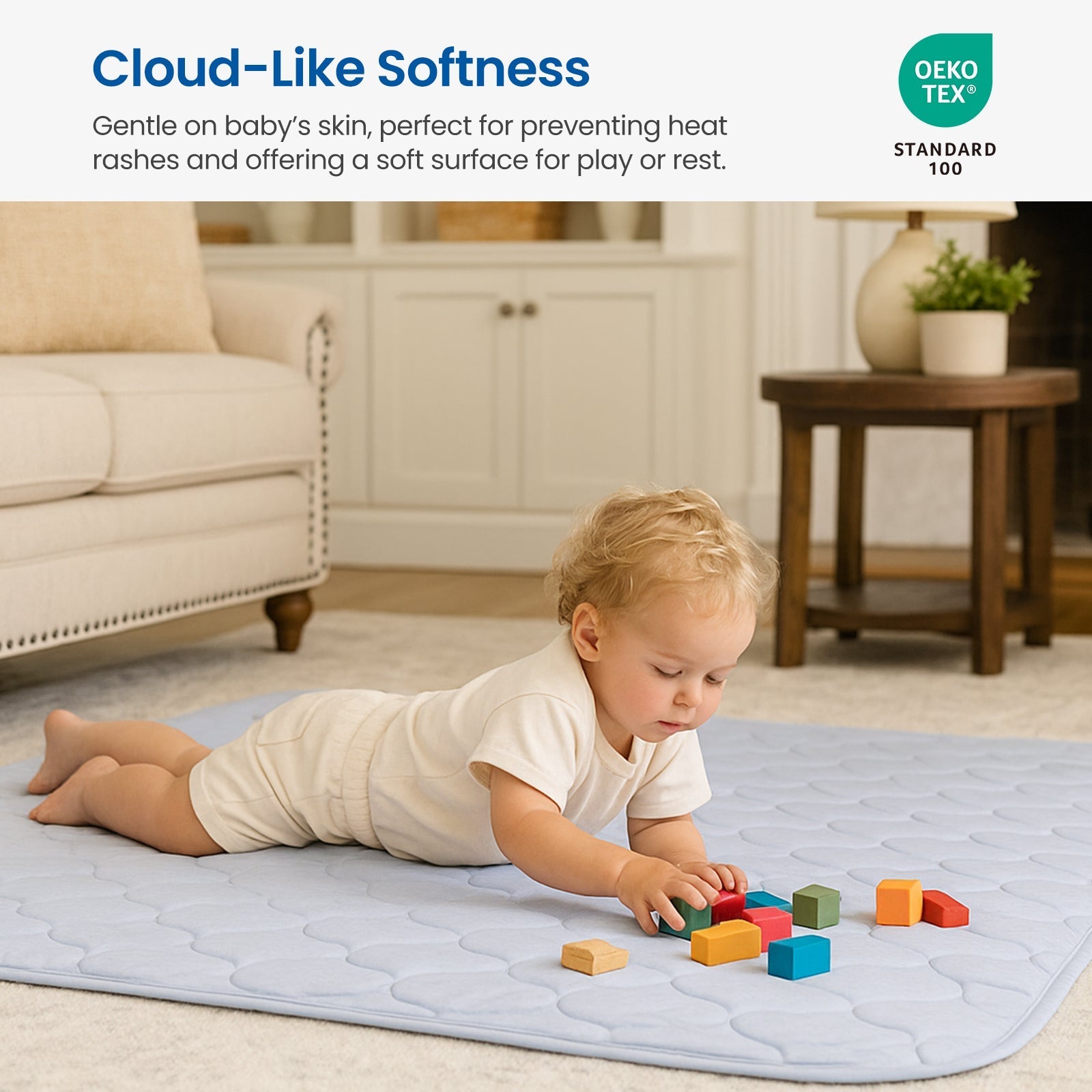 Japanese Fabric Cooling Bed Blanket – Reversible Design for Warm Sleepers