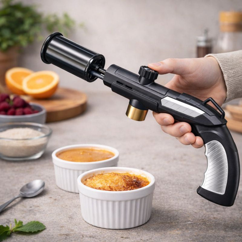 Versatile Cooking Torch with Customizable Flame for Grilling and Baking