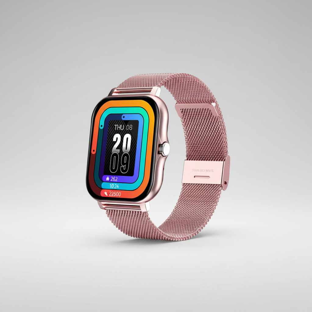 Touchscreen Women's Fitness Smartwatch with Health Monitoring – Pulse Series