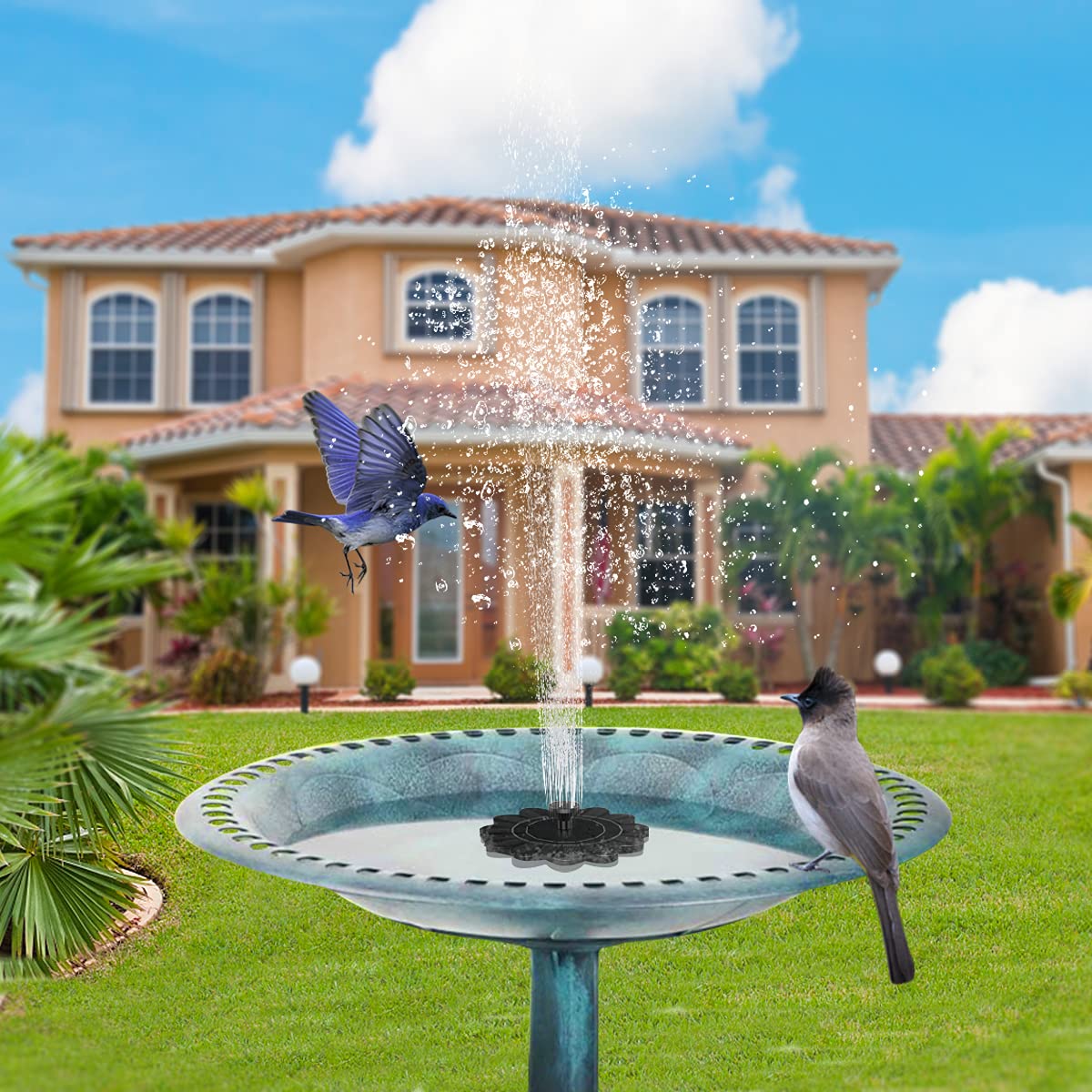 Water Fountain in Flower Design for Pools and Ponds