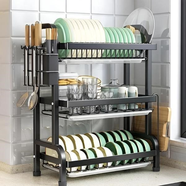 Tiered Kitchen Dish Organizer