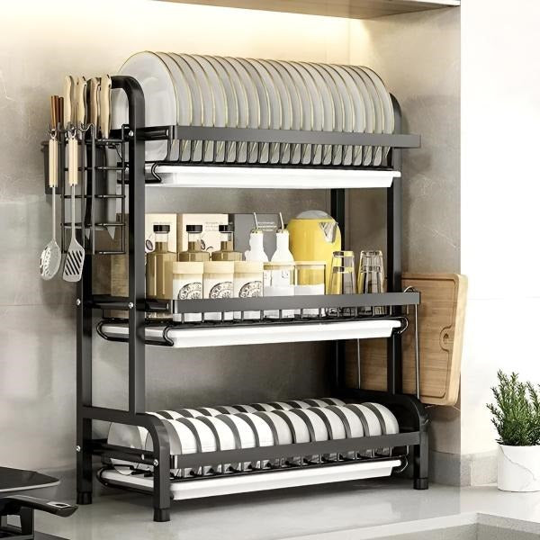 Tiered Kitchen Dish Organizer
