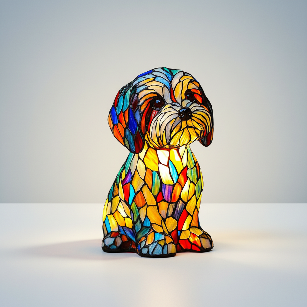 Charming Canine LED Table Lamp for Cozy Ambiance