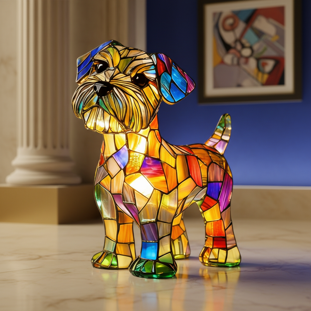 Charming Canine LED Table Lamp for Cozy Ambiance