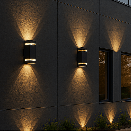 LumiGuard Dual Directional Outdoor Wall Lighting - IP65 Rated