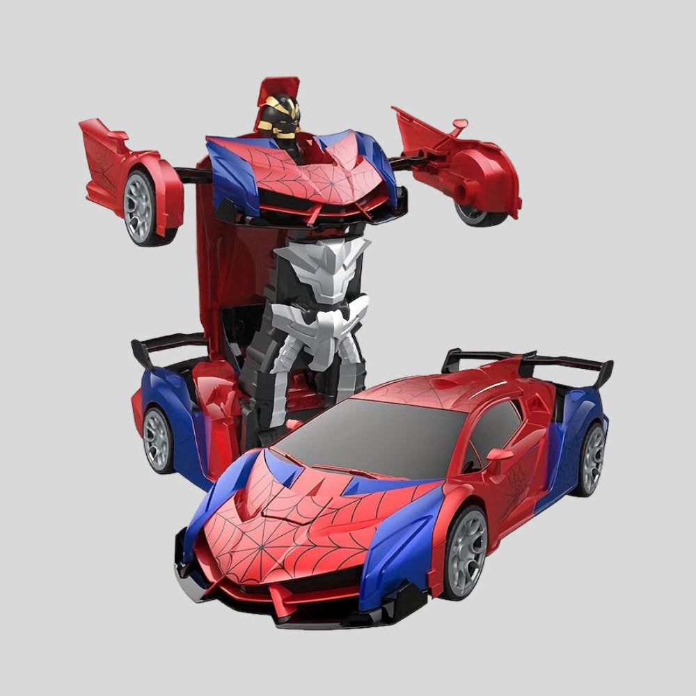 Transforming Robot Car with LED Lights - Remote Control Fun