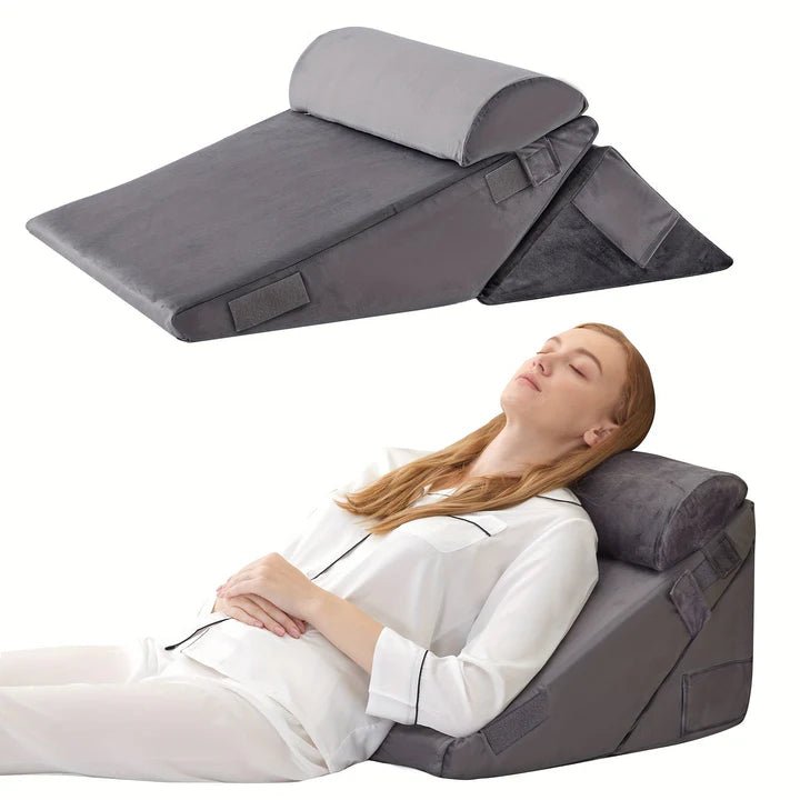 CloudSupport Adjustable Foam Wedge Pillow for Back and Leg Comfort