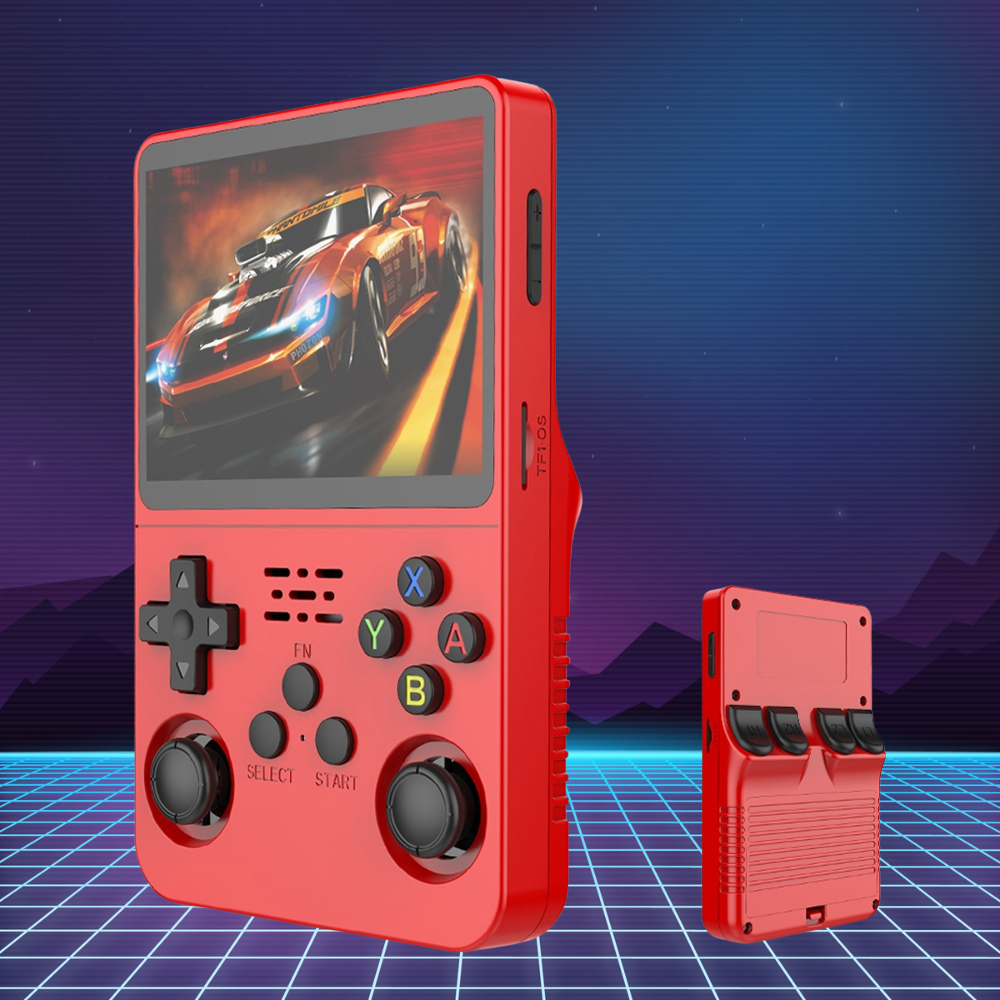 Compact Retro Gaming Console with Vibrant Display