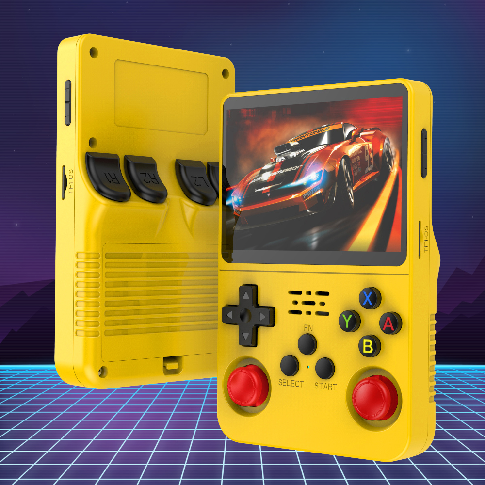 Compact Retro Gaming Console with Vibrant Display