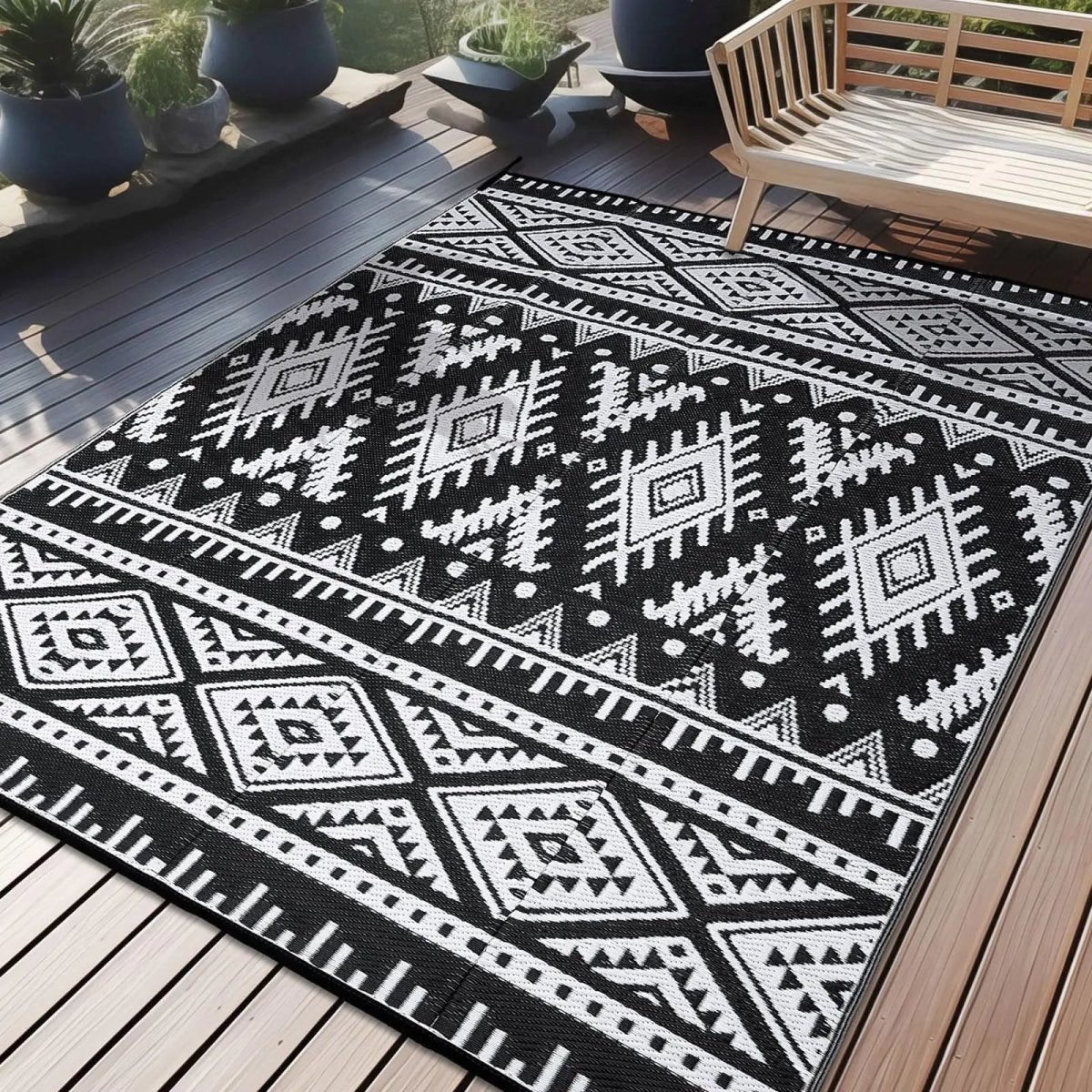 Eco-Friendly Waterproof Reversible Outdoor Mat for Any Adventure