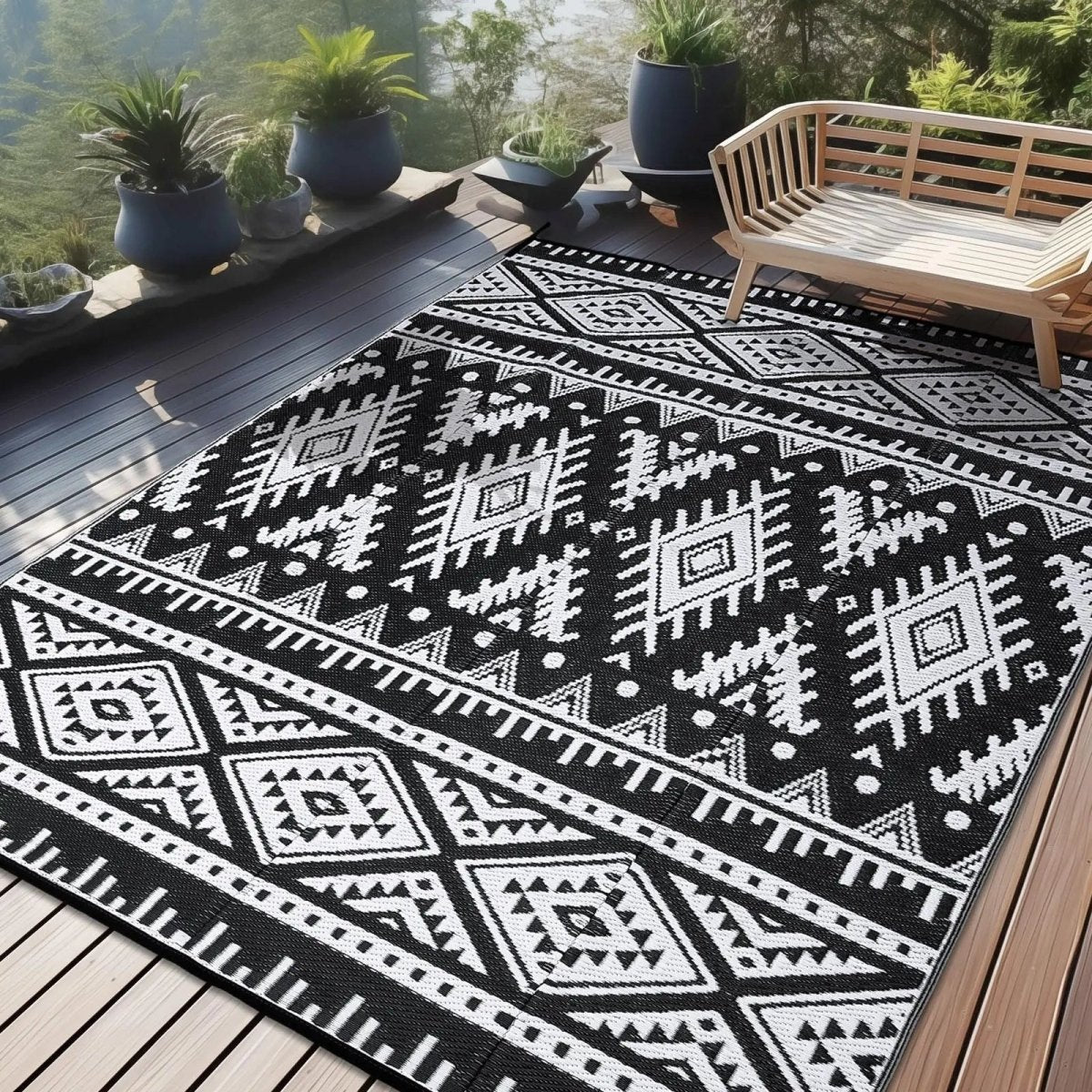 Eco-Friendly Waterproof Reversible Outdoor Mat for Any Adventure