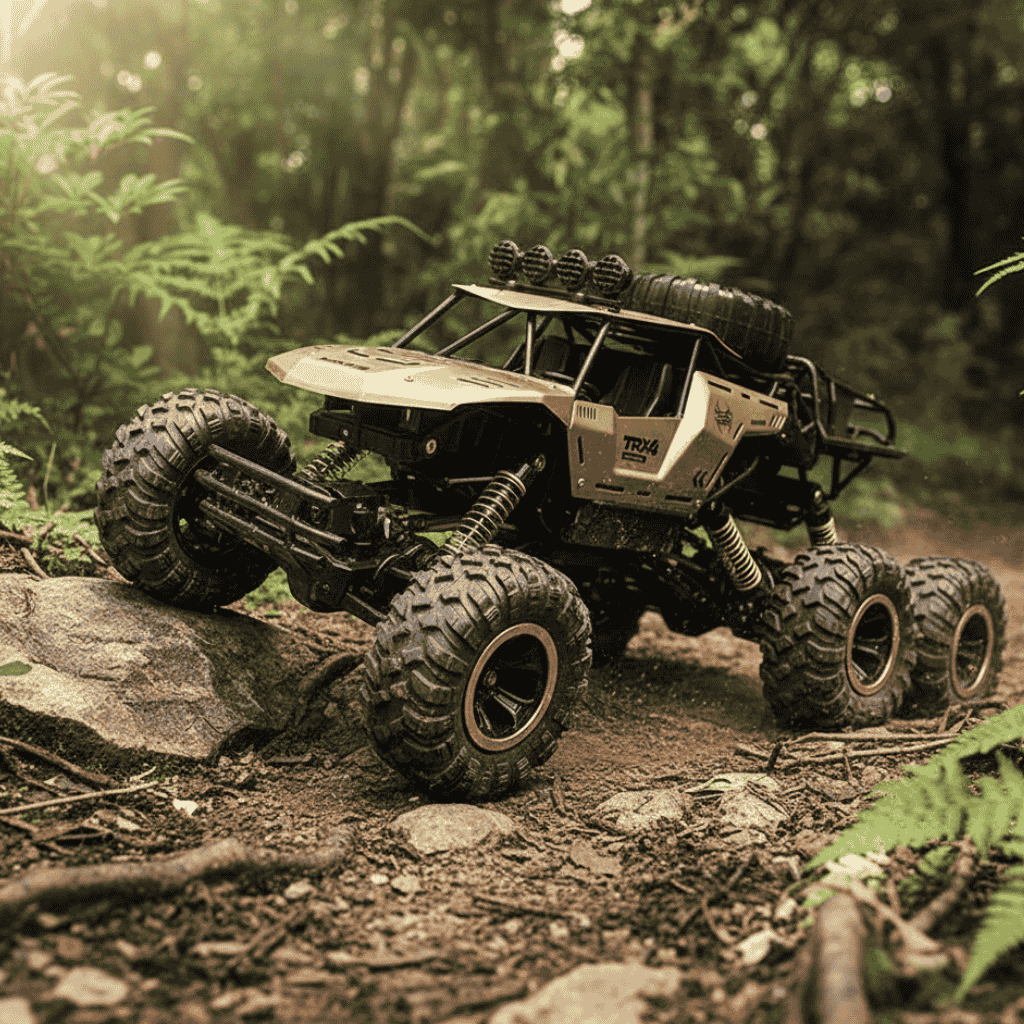 TrailBlazer 6WD Remote-Controlled Monster Truck with LED Lights