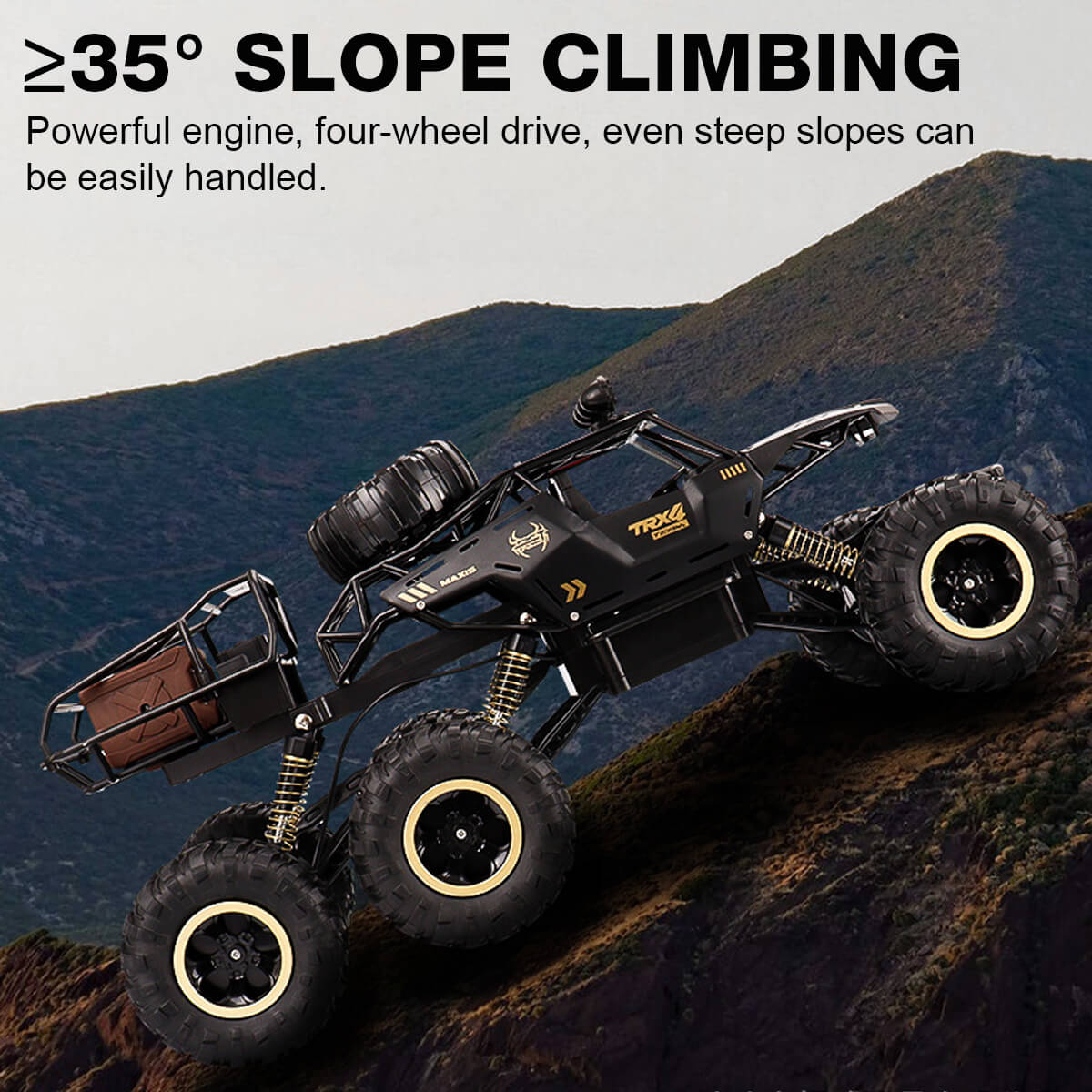 TrailBlazer 6WD Remote-Controlled Monster Truck with LED Lights