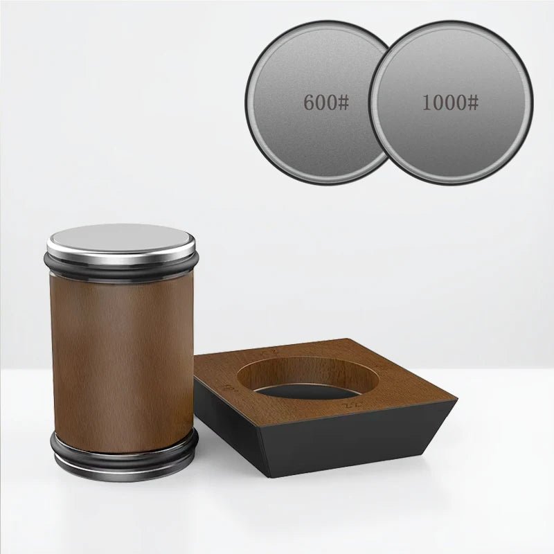 PrecisionEdge Diamond Knife Sharpener with Elegant Wood Base