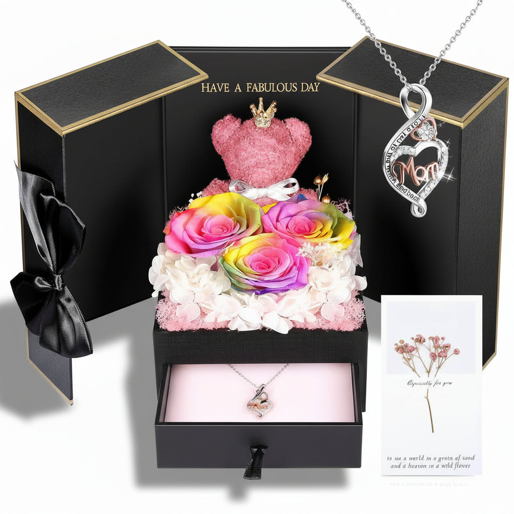 Eternal Rose Heart Keepsake with Secret Love Pendant