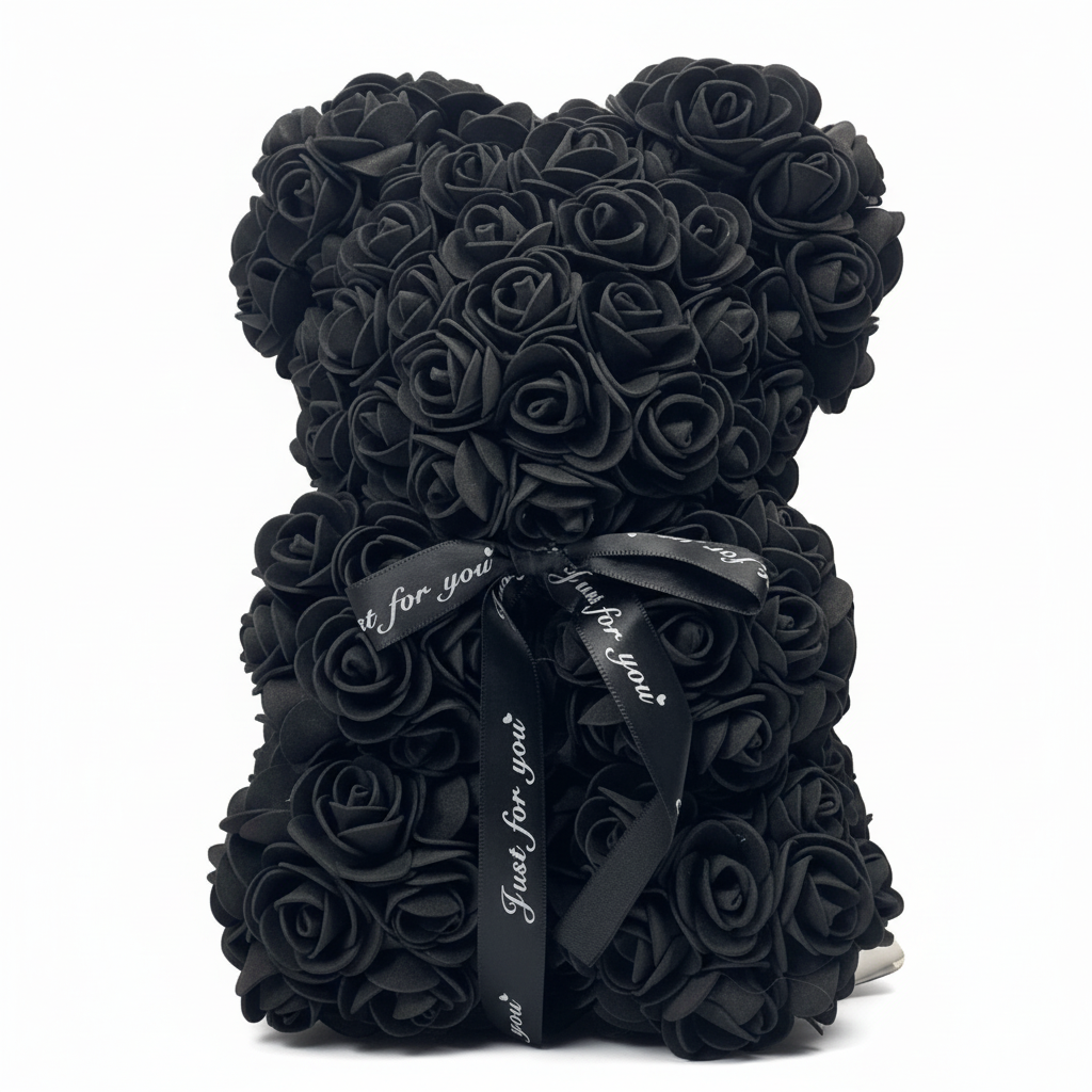 Charming Floral Plush Bear for Heartfelt Home Accents