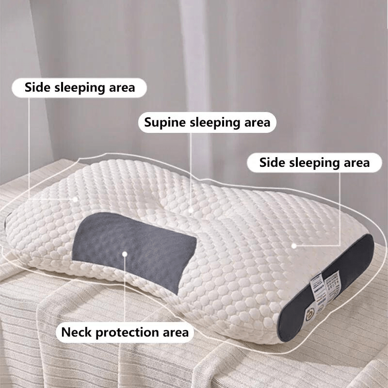 ErgoCloud Contoured Support Pillow for Neck and Back Relief