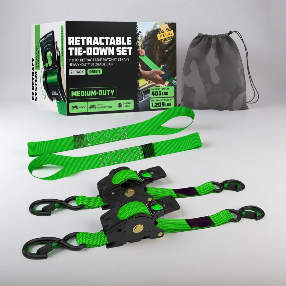 Heavy-Duty Cargo Tie-Down System with Automatic Hooks