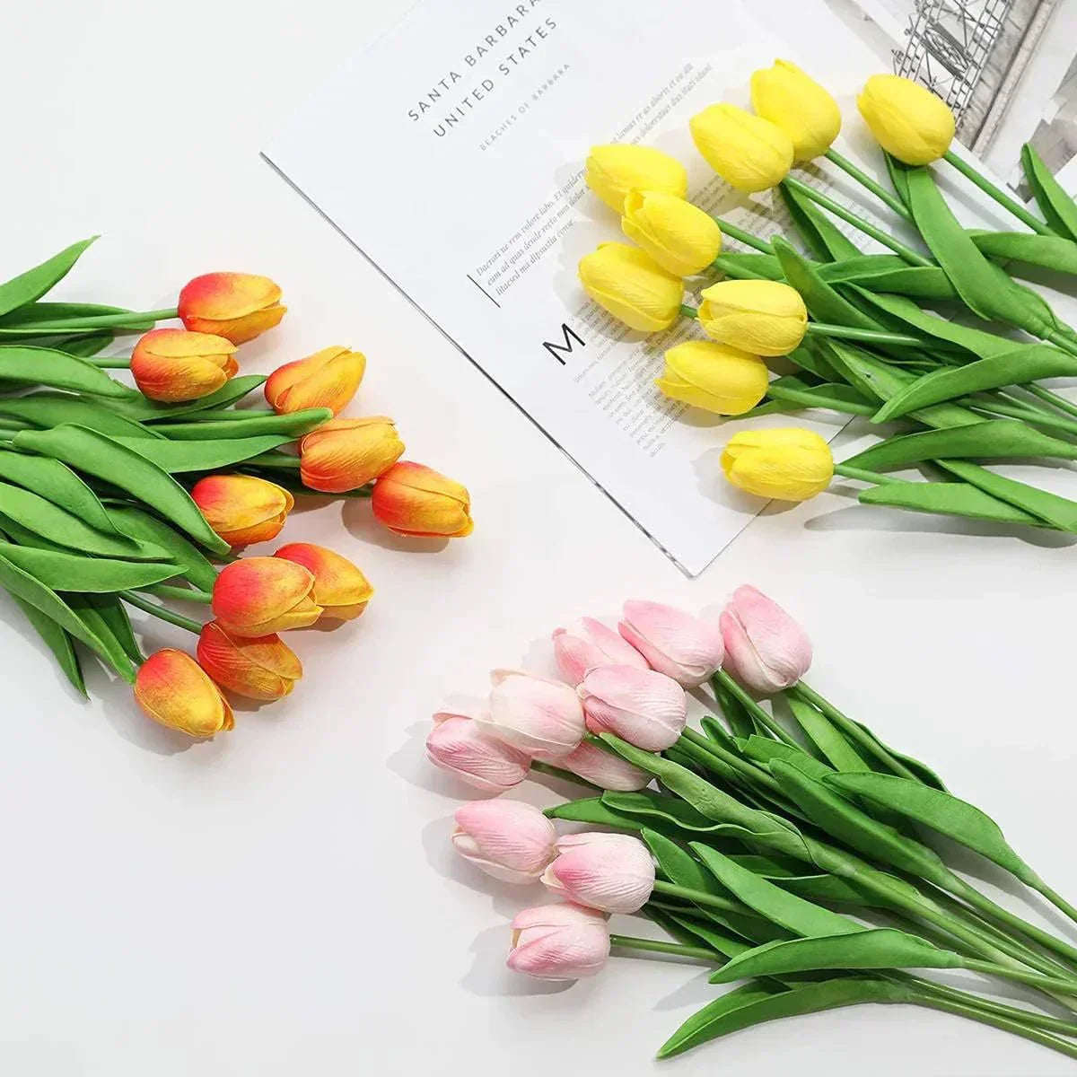 LuxePetal Faux Tulips for Timeless Home Elegance