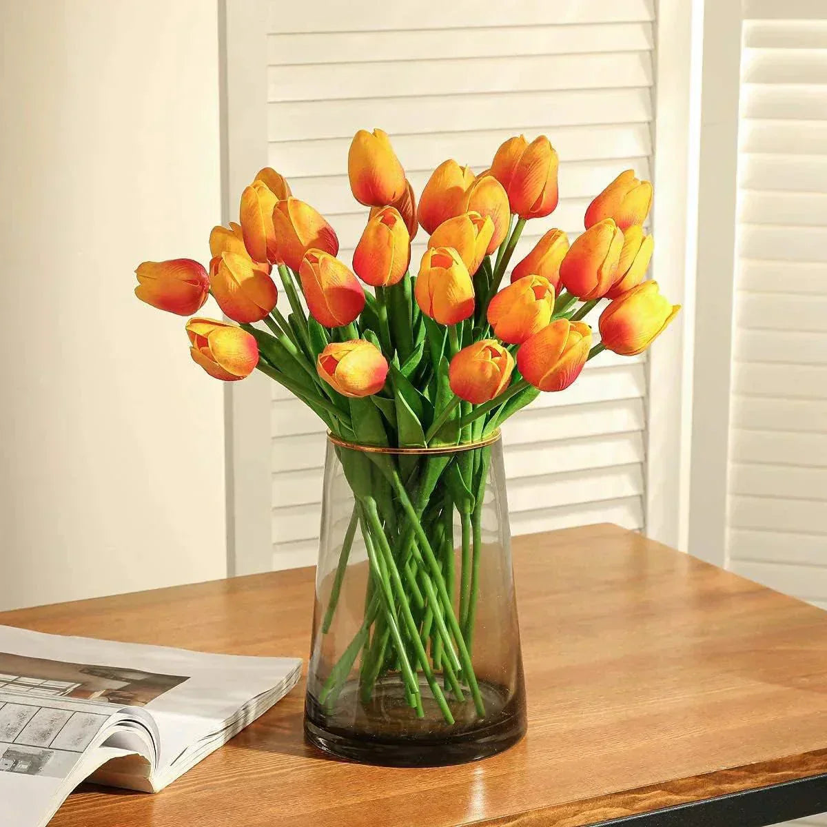 LuxePetal Faux Tulips for Timeless Home Elegance