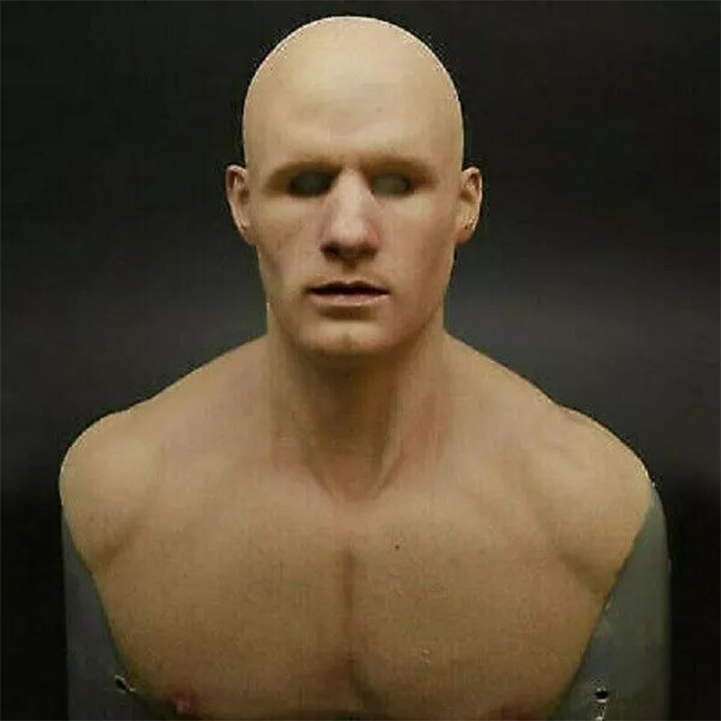 Detailed Texture Old Man Mask | Comfortable Latex Halloween Costume