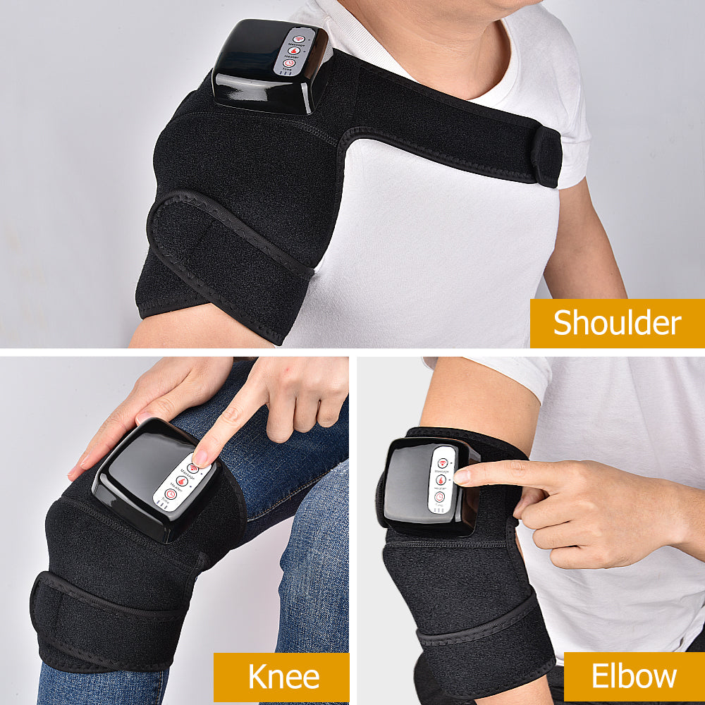 Heating and Vibration Wrap with Rechargeable Function | 45–60°C | 3 Levels | Timer | For Knee, Elbow, and Shoulder