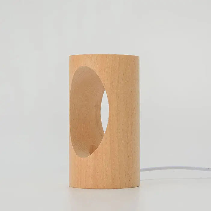 Sleek Wooden LED Table Lamp for Cozy Spaces