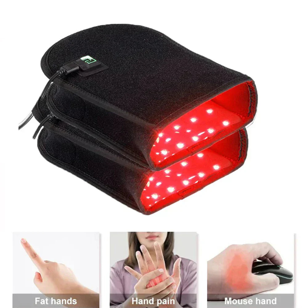 Hand Pain Relief Glove with Red Light Therapy – 360° Wraparound Comfort for Arthritis and Stiffness