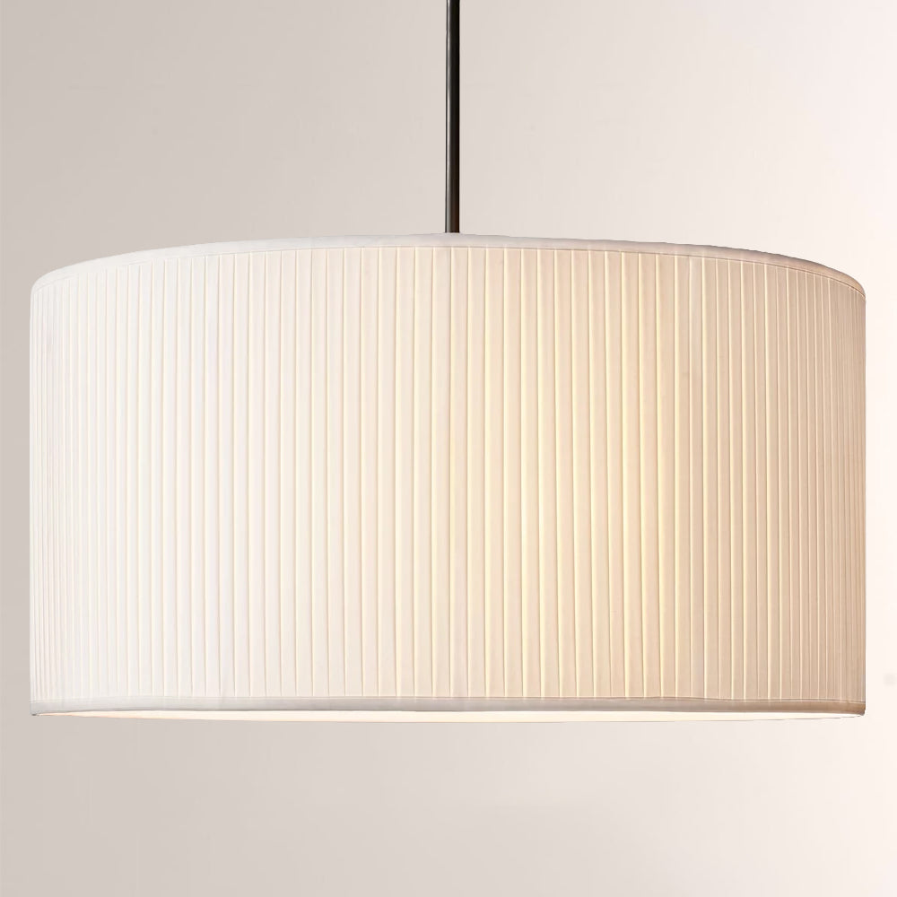 Sophisticated 3-Light Silk Shade Pendant Fixture