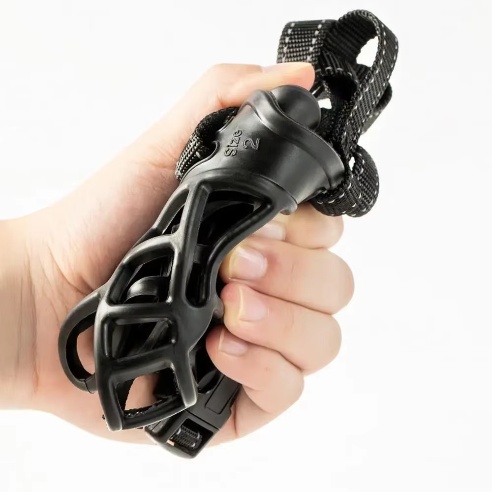 Breathable Basket Muzzle for Dogs | Adjustable Reflective Safety Strap