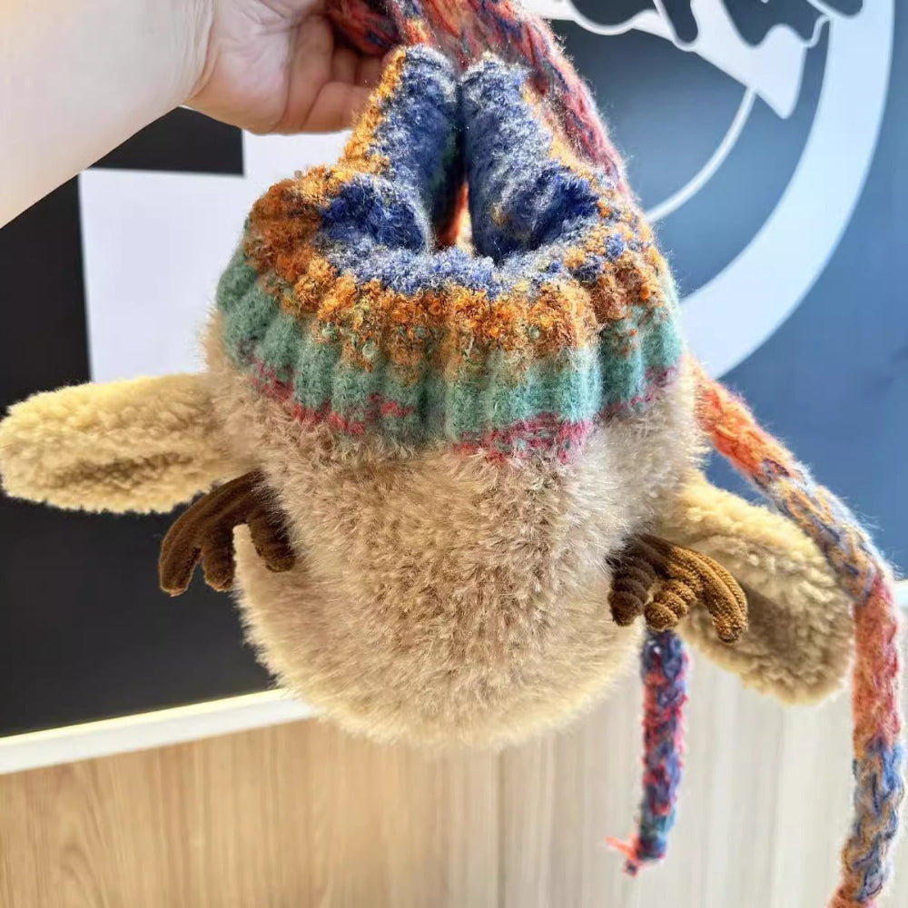 Cozy Winter Beanie with Playful Reindeer Ears